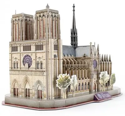 Zdjęcie produktu dla CUBICFUN – puzzle 3D Notre-Dame de Paris 128 elementów
