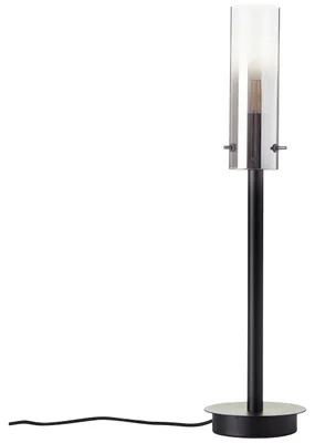 Productafbeelding van Tafellampje Glasini zwart met smoke glas