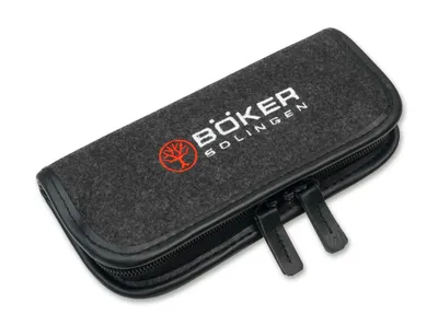 Produktbild von Böker Filz-Etui mit Reisverschluss und Ösen für Vorhangschloß