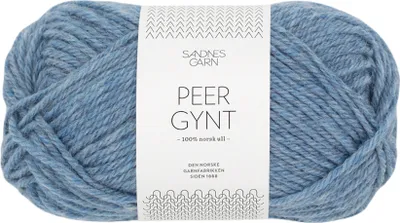 Produktbild von Sandnes Peer Gynt 50g - 100% Schurwolle Blau meliert 6324