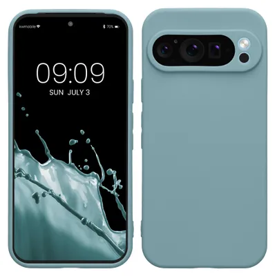 Produktbild von kwmobile Handyhülle für Google Pixel 9 Pro Hülle - weiches Handy Silikon Case - Schutzhülle Cover - Antique Stone