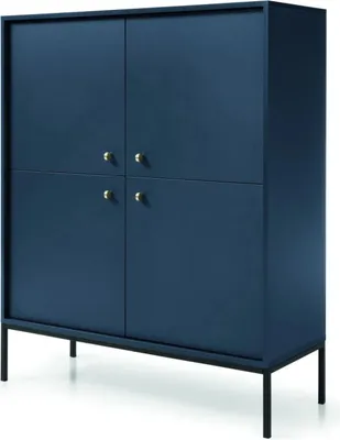 Immagine prodotto di Cassettiera con scaffali ORFEA - blu scuro