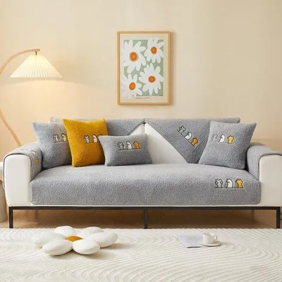 Produktbild von Famanu Bankbezug Antirutsch - Grau, 90 x 120 cm