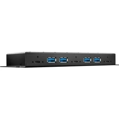 Produktbild von Lindy 43275, USB 3.2 Gen 2 (3.1 Gen 2) Type-A, USB 3.2 Gen 1 (3.1 Gen 1) Type-A, USB 3.2 Gen 1 (3.1 Gen 1) Type-C, 10000 Mbit/s, Schwarz, Metall, CE, FCC, RoHS, REACH, California Proposition 65