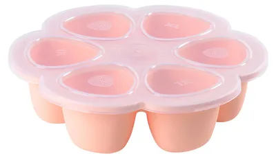 Produktbild von Beaba Aufbewahrungsbehaelter Multiportions aus Silikon 6 x 150 ml altrosa; 912615