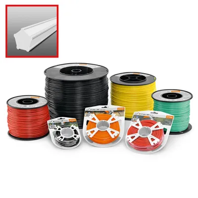 Produktbild von Stihl 00009303303, Rasentrimmer-Linie, Rot, 215 m, 1 Stück(e), 2,7 mm