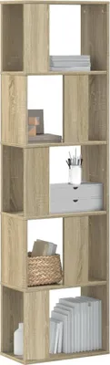 Zdjęcie produktu dla Maison Exclusive – regał na książki 5 półek Dąb Sonoma 45x23,5x162,5 cm Materiał drewnopochodny