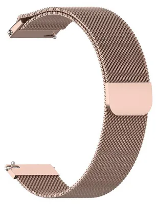 Obrázek produktu pro Techsuit – řemínek 18 mm (W009) pro Huawei Watch GT 4 (41 mm) / W1 / Honor Watch S1 / Garmin Venu 2S / Vivoactive 4S – růžové zlato