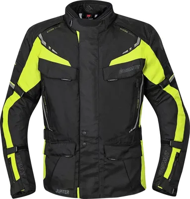 Productafbeelding van Germot Herren Motorfietsjas Jupiter, zwart-geel, maat M