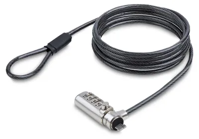 Image de StarTech.com Antivol pour Ordinateur Portable Compatible Nano Slot, Câble de Verrouillage de 1,5m, Sécurité Antivol pour PC Portable, Câble en Acier Résistant aux Coupures, Serrure à 4 Chiffres