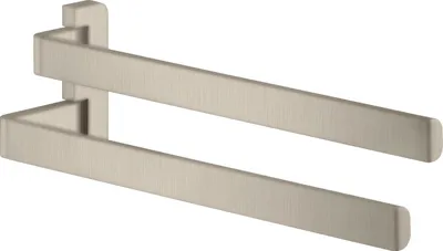 Produktbild von Doppel-Handtuchhalter AXOR UNIVERSAL einzeln schwenkbar brushed nickel brushed nickel