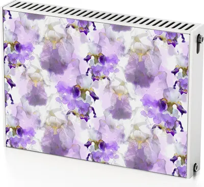 Produktbild von Blühende Blumen – Magnetische Heizkörperabdeckung – 80x60 cm – Magnet Heizkörperabdeckung – 3D Würfel – Heizkörperverkleidung – Magnetische Wandverkleidung – Wetterfest