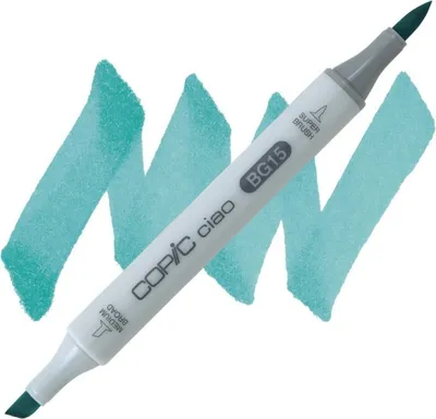 Immagine prodotto di COPIC Ciao pennello e scalpello bifacciale, BG15 Aqua