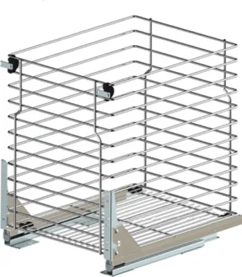 Produktbild von Unterschrankauszug 1 Etage Küchenauszug Schrankauszug mit Softclose – Bodenmontage für Schränke 500 mm