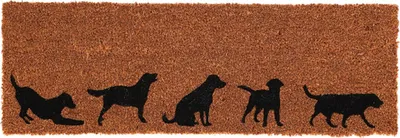 Produktbild von Esschert Design Kokosmatte Hundedekor 76,5 x 25,4 cm