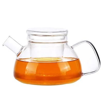 Produktbild von 700ml hitzebeständige Borosilikatglas-Teekanne mit Filter