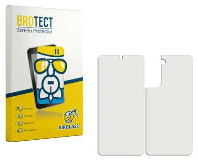 Produktbild von BROTECT Schutzglas für Samsung Galaxy S21 FE 5G (Display+Rückseite) Schutzfolie Panzer Folie Glas Display Schutz klar