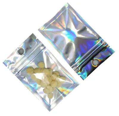 Mylar-Folienbeutel 6x10 cm, 100 Stück, aromadicht, mit Reißverschluss