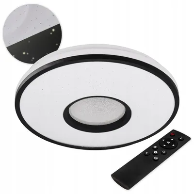 Obrázek produktu pro MasterLED LED stropní svítidlo 24 W 1680 lm Ø39 cm stmívatelné hvězdná obloha změna barvy 3000 K–6500 K včetně dálkového ovladače černá-bílá