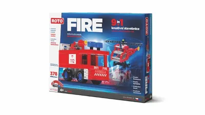 Obrázek produktu pro Baczek ROTO MAXI FIRE 0664, Sada na stavění, 377 kusů, 815 g