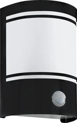 Image de Applique d'extérieur Eglo 99566 CERNO IP44 40 W noir avec détecteur de mouvement
