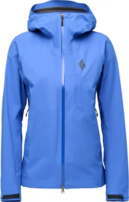 Hardshelljacke "Highline Stretch Shell" von Black Diamond in Blau; geeignet für Damen.