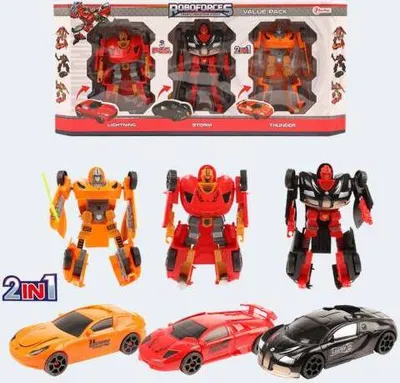 Produktbild von Roboforce Verwandlungsroboter 3 Superautos