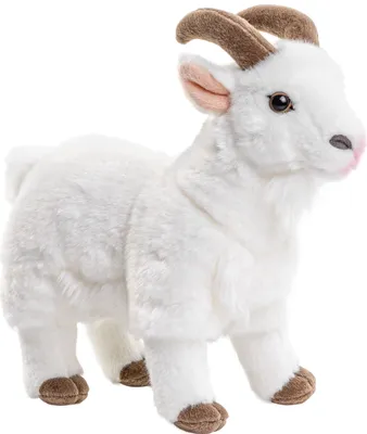 Produktbild von Uni-Toys - Bergziege weiß - 29 cm (Länge) - Plüsch-Ziege - Plüschtier, Kuscheltier