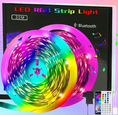 Obrázek produktu pro ZMH LED Strip Light 30m Smart Strip Light RGB 16 milionů barev s dálkovým ovládáním APP ovládání pro domácí párty dekorace TV skříně