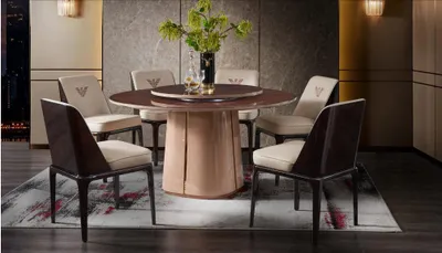 Obrázok produktu pre Gruppe Luxus Stuhl Garnitur Lehn Design Möbel Luxus Esszimmer Holz 4x Stühle