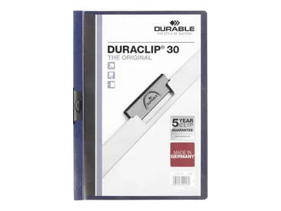 Produktbild von DURABLE Klemmmappe DURACLIP® 30 A4, 220028 nachtblau