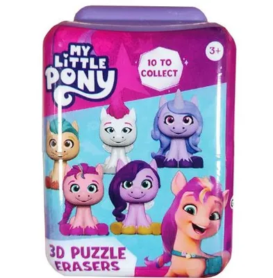 Image de Mon Petit Poney - Puzzle 3D parfumé, type "Puzzle Palz", environ 4,5 cm × 6,0 cm, présenté dans un emballage opaque