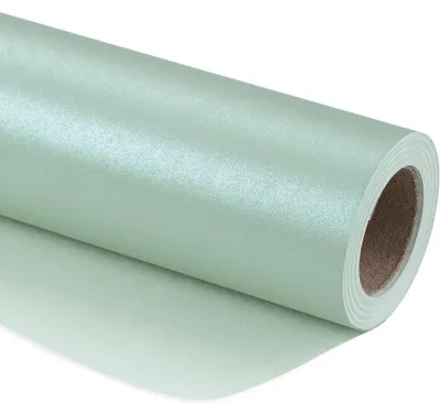Productafbeelding van Cadeaupapier, muntgroen, mat, parelmoerglans, 43,2 cm x 10 meter