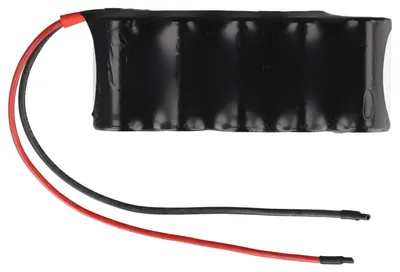 Produktbild von Notleuchtenakku NiMH 6V 1800mAh F1x5 Sub-C mit 200mm Kabel einseitig ersetzt 6 V Akku