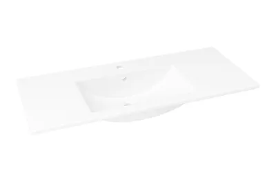 Produktbild von VILSTEIN Keramik Einbau-Waschbecken, 100cm, Weiß, Mit Überlauf, Einsatz-Waschbecken, Waschtisch