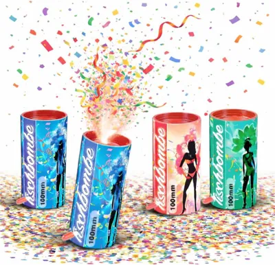 Obrázek produktu pro 4 bomby na stůl Party popper Silvestrovský stolní ohňostroj pro děti