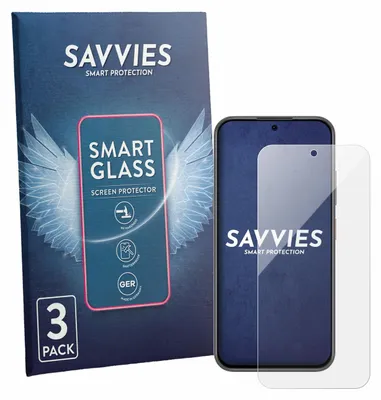 Produktbild von 3x Savvies Schutzglas Folie für ZTE Blade V80 Pro 9H Panzer Schutzfolie Glas Displayschutz klar transparent