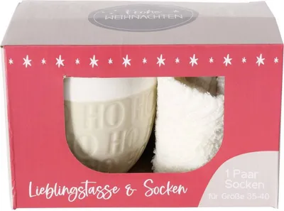 Produktbild von Jumbo-Tasse mit Weihnachtsmotiv HOHO, 600 ml