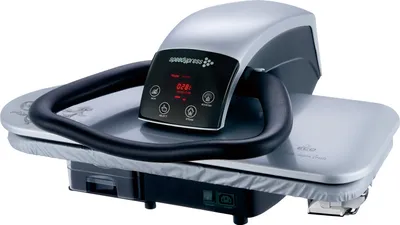 Produktbild von 71HD-S Silber 1600 Watt Hochleistungs-Dampfbügelpresse 68 cm von Speedypress (+ Eisenaufsatz, Filter und Abdeckung)