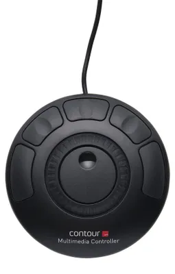 Produktbild von Contour Design Contour Multimedia Controller, Xpress, USB, Schwarz, Music editing, Fotobearbeitung, Videobearbeitung, Knopf, Jog Dial, 110 mm, 110 mm