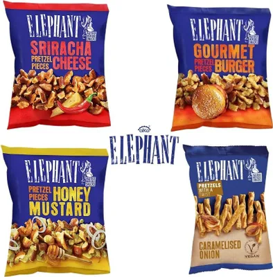 Produktbild von Elephant Pretzel Pieces 4er Mix 445g