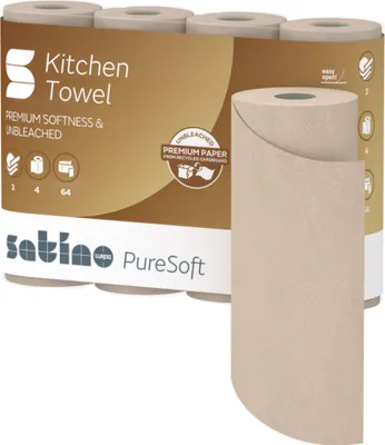 Immagine prodotto di Satino by wepa 175891 Satino by wepa Küchenrollen PureSoft 3-lagig, 4 Rollen