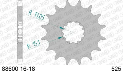 Produktbild von AFAM Kettenritzel 88600-18 vorne