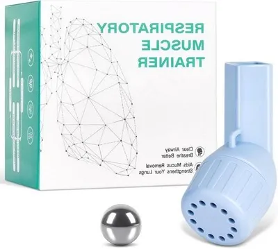 Image de Appareil d'entraînement respiratoire portable pour une meilleure condition physique et un sommeil de meilleure qualité – Appareil d'entraînement pulmonaire et expectorant