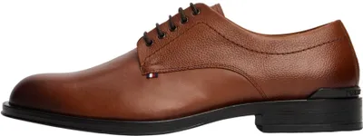 Zdjęcie produktu dla Buty Derby męskie Tommy Hilfiger, model Corporate, wykonane ze skóry, kolor brązowy (ciemny koniak), rozmiar 4