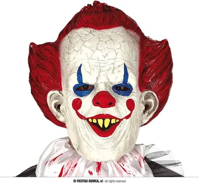 Produktbild von Guirca Latex Unheimliche Clownmaske    One Size