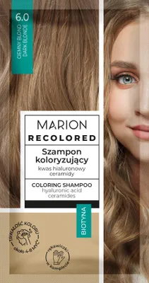 Zdjęcie produktu dla Marion Recolor Szampon Koloryzujący 6.0 Chłodny Blond
