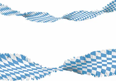 Produktbild von Girlande mit Weiß-Blauen Rauten 6m