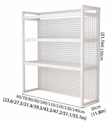 Immagine prodotto di Scaffale per scrivania, bianco, 140 cm, 3 ripiani