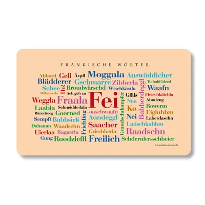 Image de Planche à petit-déjeuner « Mots franconiens »